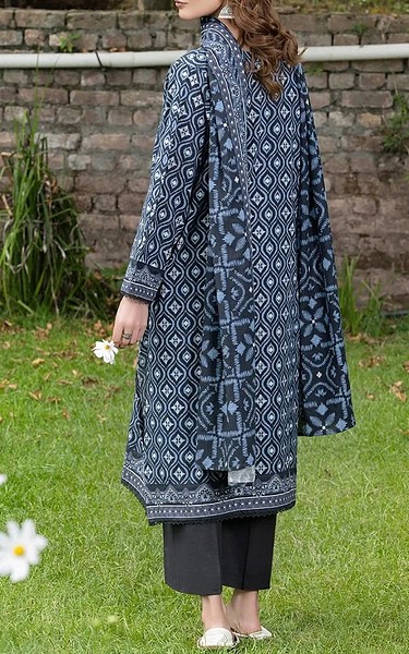 Khas Navy Khaddar Suit | Pakistani Winter Dresses in USA- Image 2
