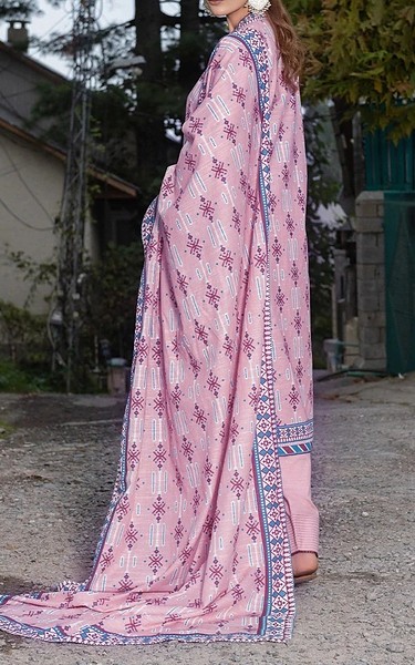 Khas Pink Pearl Khaddar Suit | Pakistani Winter Dresses in USA- Image 2