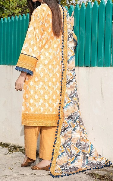 Khas Pastel Orange Khaddar Suit | Pakistani Winter Dresses in USA- Image 2