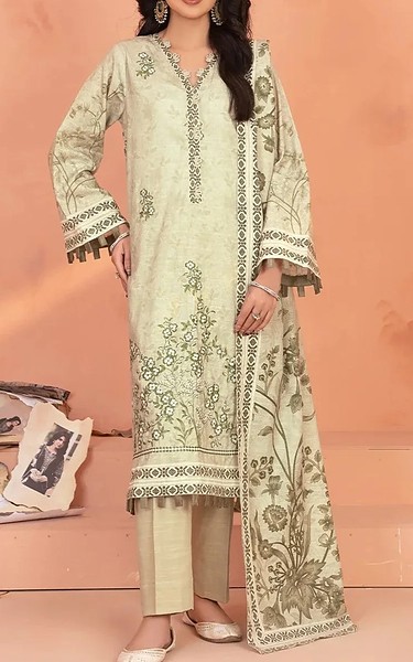 Khas Beige Khaddar Suit | Pakistani Winter Dresses in USA- Image 1