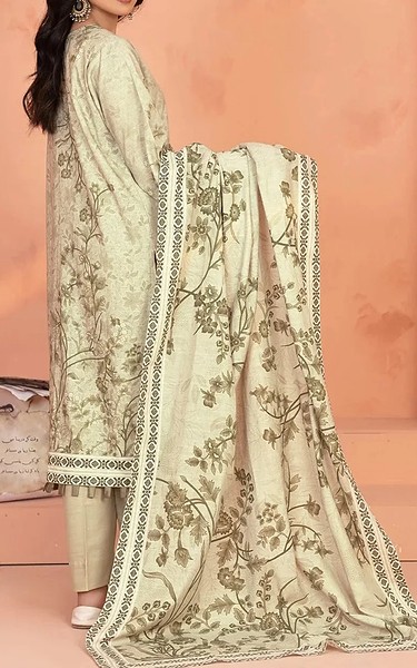 Khas Beige Khaddar Suit | Pakistani Winter Dresses in USA- Image 2