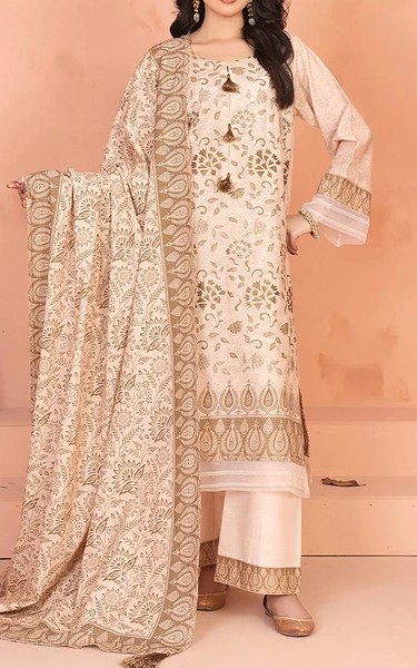 Khas Misty Rose Khaddar Suit | Pakistani Winter Dresses in USA- Image 1