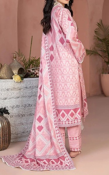 Khas Light Pink Khaddar Suit | Pakistani Winter Dresses in USA- Image 2