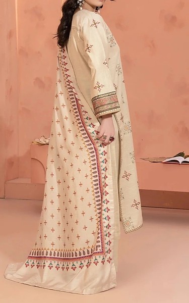 Khas Ivory Khaddar Suit | Pakistani Winter Dresses in USA- Image 2