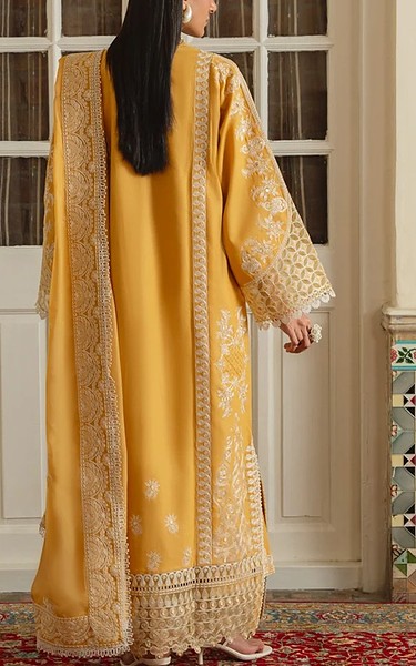 Marjjan Mustard Karandi Suit | Pakistani Winter Dresses in USA- Image 2