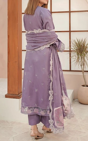 Marjjan Lilac Viscose Suit | Pakistani Winter Dresses in USA- Image 2