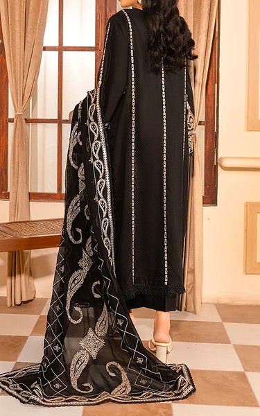 Marjjan Black Viscose Suit | Pakistani Winter Dresses in USA- Image 2