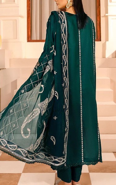 Marjjan Teal Viscose Suit | Pakistani Winter Dresses in USA- Image 2