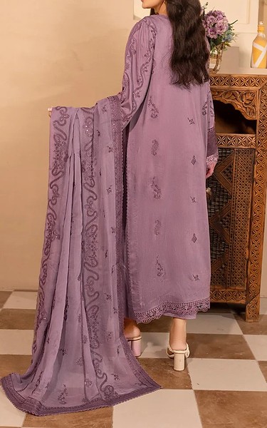 Marjjan Light Mauve Viscose Suit | Pakistani Winter Dresses in USA- Image 2