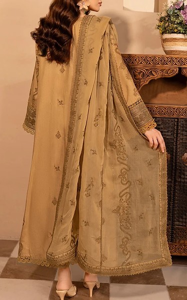 Marjjan Fawn Viscose Suit | Pakistani Winter Dresses in USA- Image 2