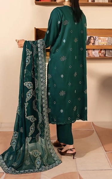 Marjjan Gable Green Viscose Suit | Pakistani Winter Dresses in USA- Image 2