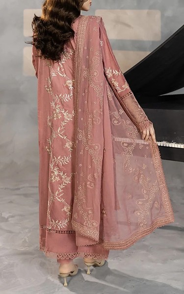 Marjjan Dusty Rose Viscose Suit | Pakistani Winter Dresses in USA- Image 2