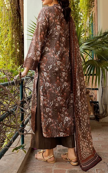 Motifz Pastel Brown Cambric Suit | Pakistani Winter Dresses in USA- Image 2