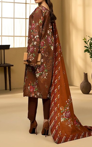 Motifz Brown Khaddar Suit | Pakistani Winter Dresses in USA- Image 2