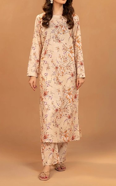 Motifz Ivory Khaddar Suit (2 Pcs) | Pakistani Winter Dresses in USA- Image 1