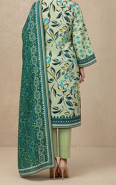 Motifz Sage Green Khaddar Suit | Pakistani Winter Dresses in USA- Image 2