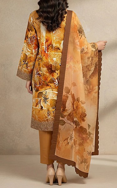 Motifz Bronze Khaddar Suit | Pakistani Winter Dresses in USA- Image 2