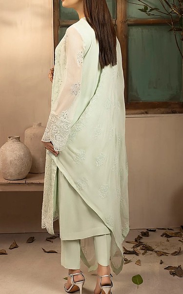 Motifz Light Green Chiffon Suit | Pakistani Embroidered Chiffon Dresses USA- Image 3