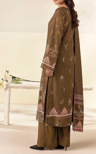 Motifz Dirt Brown Linen Suit | Pakistani Winter Dresses in USA- Image 2