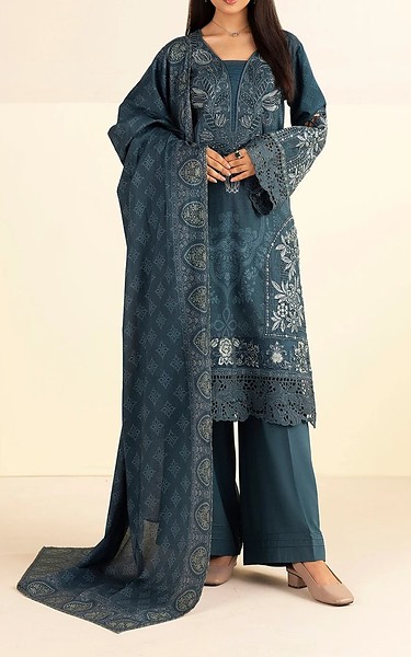Motifz Pickled Bluewood Linen Suit | Pakistani Winter Dresses in USA- Image 1