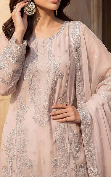 Motifz Pink Organza Suit | Pakistani Embroidered Chiffon Dresses USA- Image 3