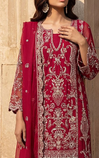 Motifz Magenta Chiffon Suit | Pakistani Embroidered Chiffon Dresses USA- Image 3