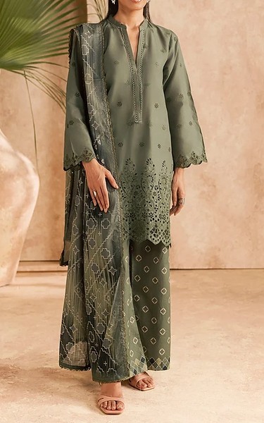 Motifz Grey Lawn Suit | Pakistani Lawn Dress in USA- Image 1