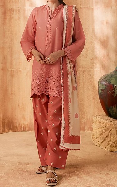 Motifz Pink Lawn Suit | Pakistani Lawn Dress in USA- Image 1