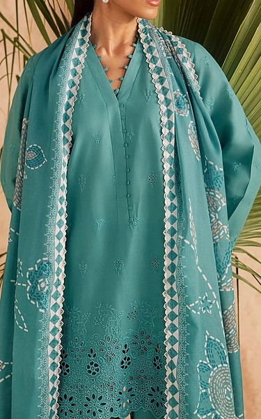 Motifz Dusty Teal Lawn Suit | Pakistani Lawn Dress in USA- Image 2