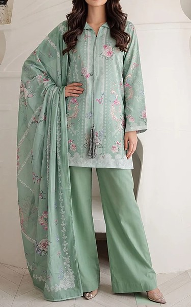 Motifz Mint Green Lawn Suit | Pakistani Lawn Dress in USA- Image 1