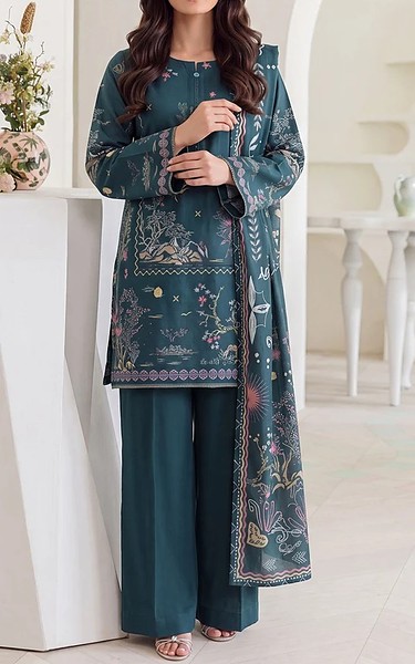 Motifz Teal Lawn Suit | Pakistani Lawn Dress in USA- Image 1