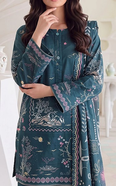 Motifz Teal Lawn Suit | Pakistani Lawn Dress in USA- Image 2