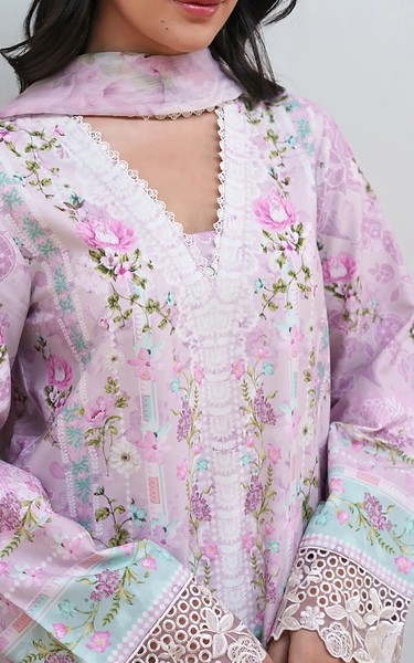 Neeshay Pink Flare Lawn Suit | Pakistani Lawn Dress in USA- Image 2