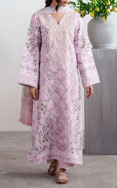Neeshay Lilac Lawn Suit | Pakistani Lawn Dress in USA- Image 1