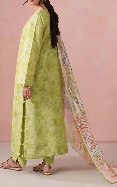 Neeshay Olive Lawn Suit | Pakistani Lawn Dress in USA- Image 2
