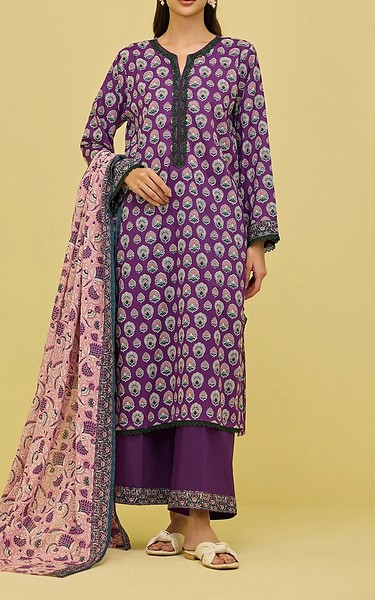 Orient Purple Lawn Suit | Pakistani Lawn Dress in USA- Image 1