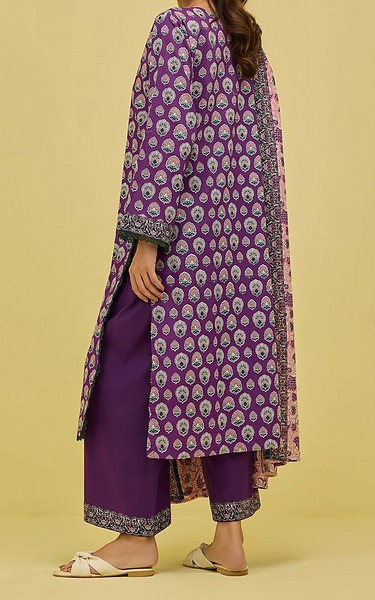 Orient Purple Lawn Suit | Pakistani Lawn Dress in USA- Image 2