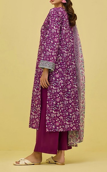 Orient Dark Raspberry Lawn Suit | Pakistani Lawn Dress in USA- Image 2