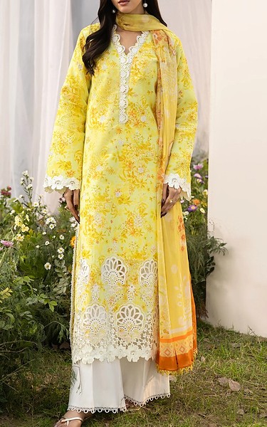 RajBari Yellow Lawn Suit | Pakistani Lawn Dress in USA- Image 2