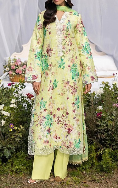 RajBari Light Green Lawn Suit | Pakistani Lawn Dress in USA- Image 2