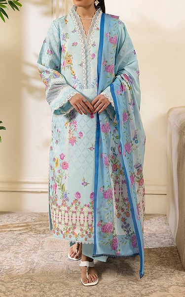 Rajbari Sky Blue Lawn Suit | Pakistani Lawn Dress in USA- Image 1