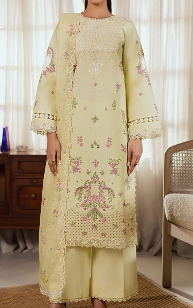 RajBari Lime Lawn Suit | Pakistani Lawn Dress in USA- Image 1