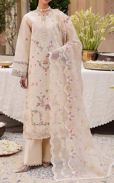 RajBari Tan Lawn Suit | Pakistani Lawn Dress in USA- Image 1