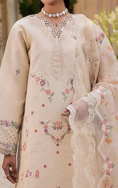 RajBari Tan Lawn Suit | Pakistani Lawn Dress in USA- Image 2