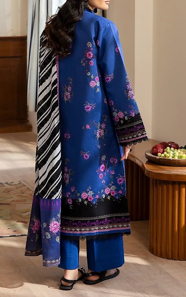 Rajbari Navy Blue Lawn Suit | Pakistani Lawn Dress in USA- Image 2