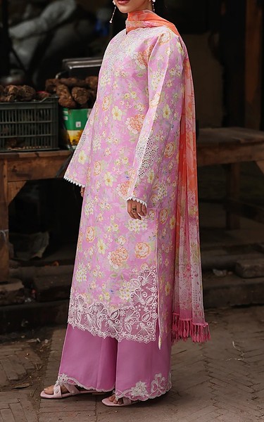 Rajbari Mauve Lawn Suit | Pakistani Lawn Dress in USA- Image 2