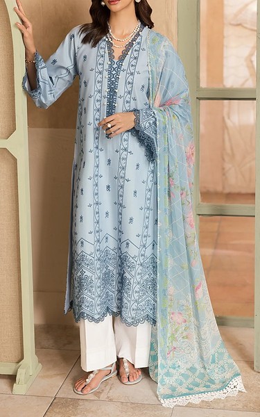 RajBari Cadet Grey Lawn Suit | Pakistani Lawn Dress in USA- Image 1