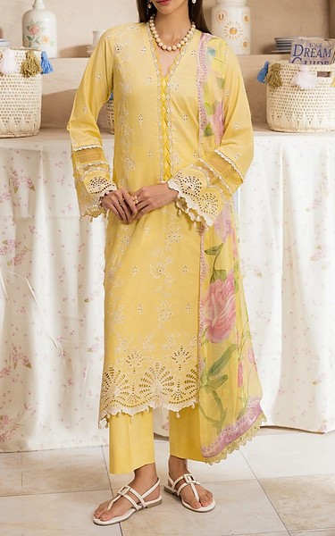 RajBari Yellow Lawn Suit | Pakistani Lawn Dress in USA- Image 1