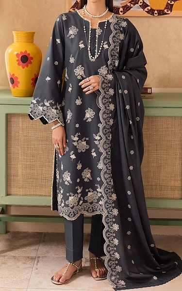 RajBari Black Lawn Suit | Pakistani Lawn Dress in USA- Image 1