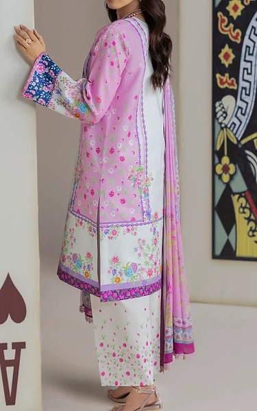 RajBari White/Pink Lawn Suit | Pakistani Lawn Dress in USA- Image 2